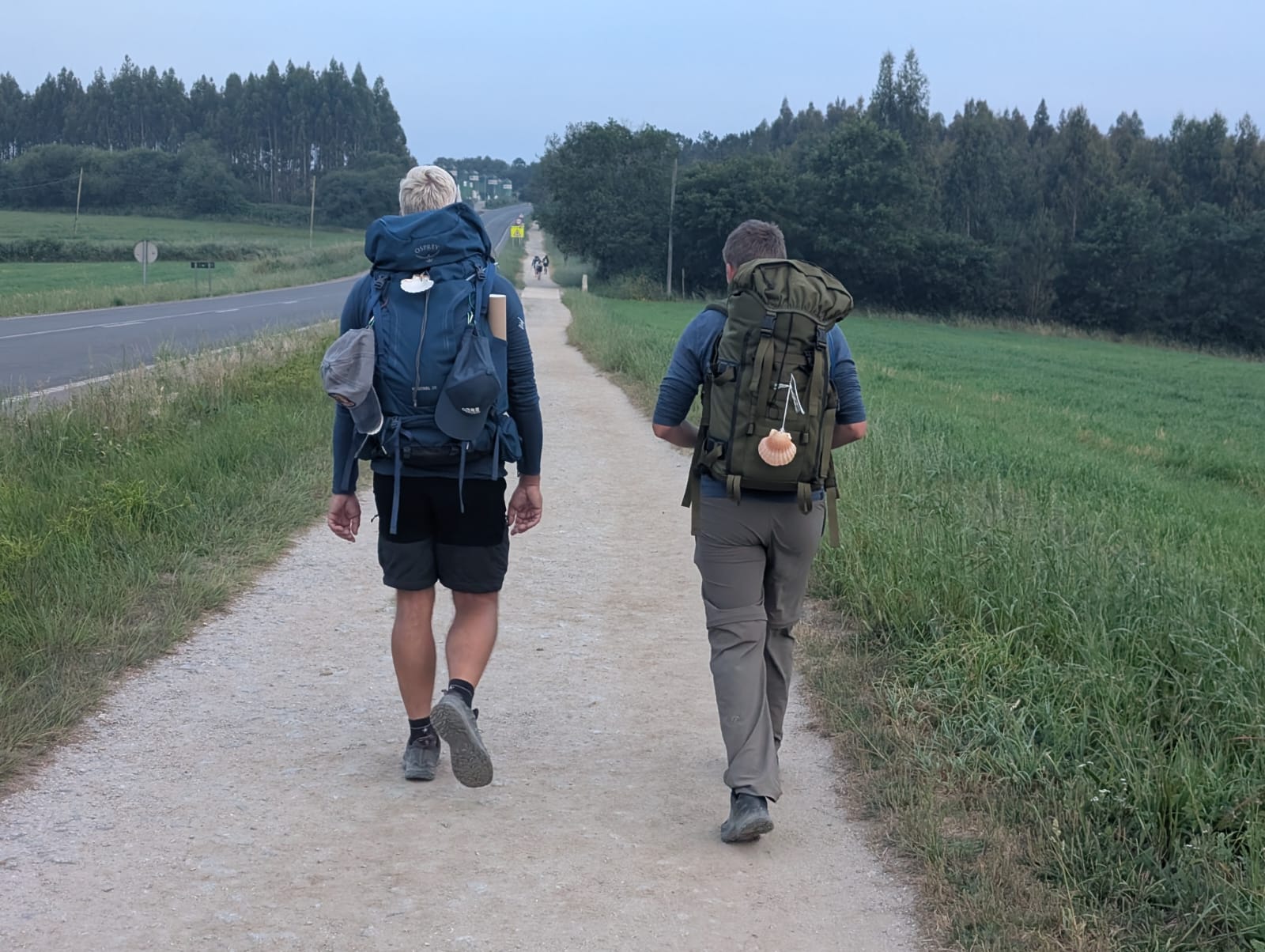 Andreas and Jason walking the Camino together, 2025